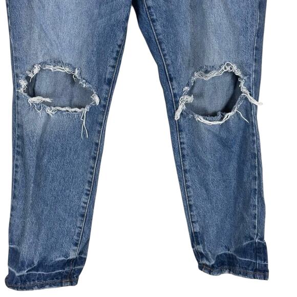Universal Thread High Rise Distressed Straight Leg Jeans - Picture 3 of 7